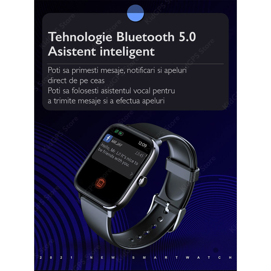 Ceas smartwatch TechONE™ KM04, Roz