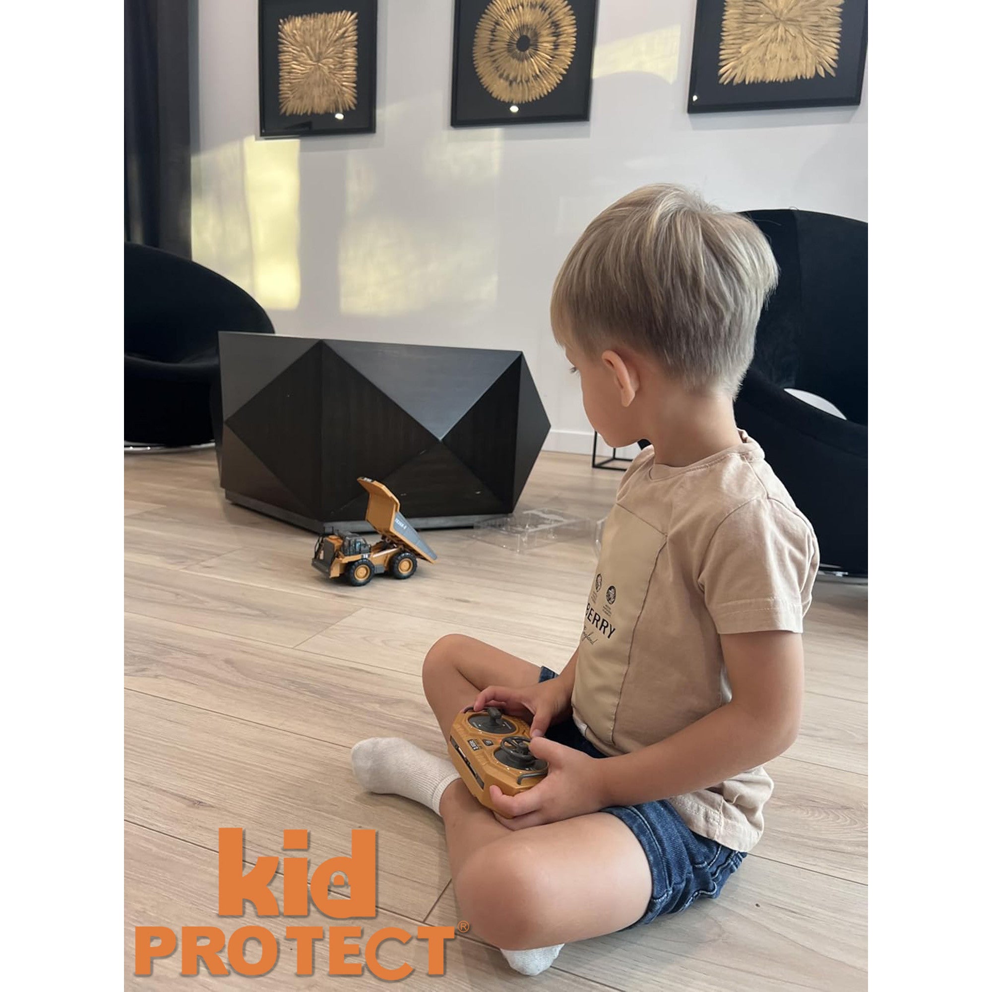 Basculanta Cu Telecomanda Pentru Copii KidProtect TitanDump RC