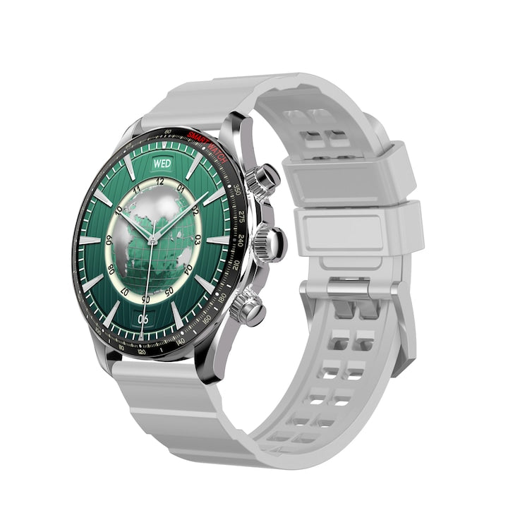 Ceas Smartwatch Barbati Wonlex® DW14 Royal Oak, Argintiu