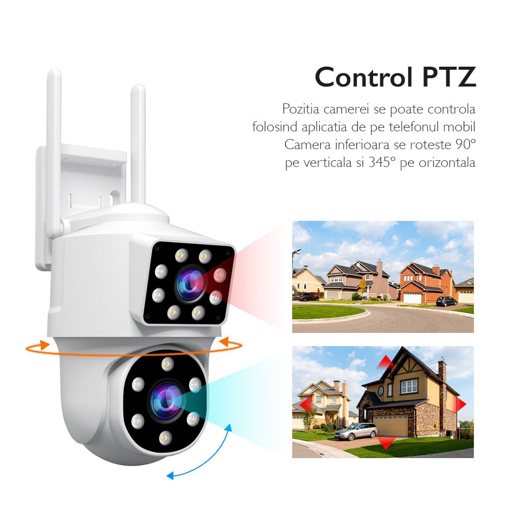 Camera De Supraveghere Video CCTV Dubla WIFI SriHome® SH063 PRO