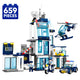 Set de Constructie cu Piese Tip Blocuri Constructie 659 Piese MiniBric Police Station 3926