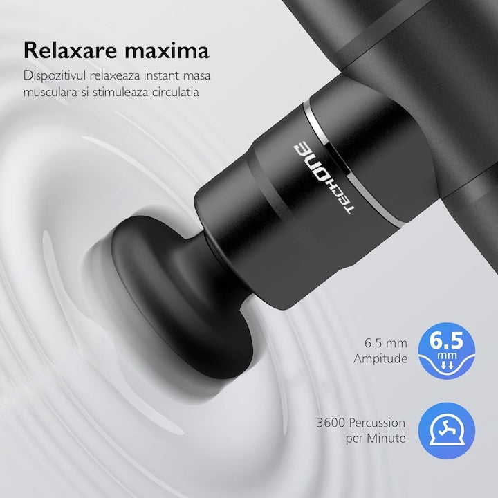 Aparat Pentru Masaj Profesional Tip Pistol Techone® Mini Relax