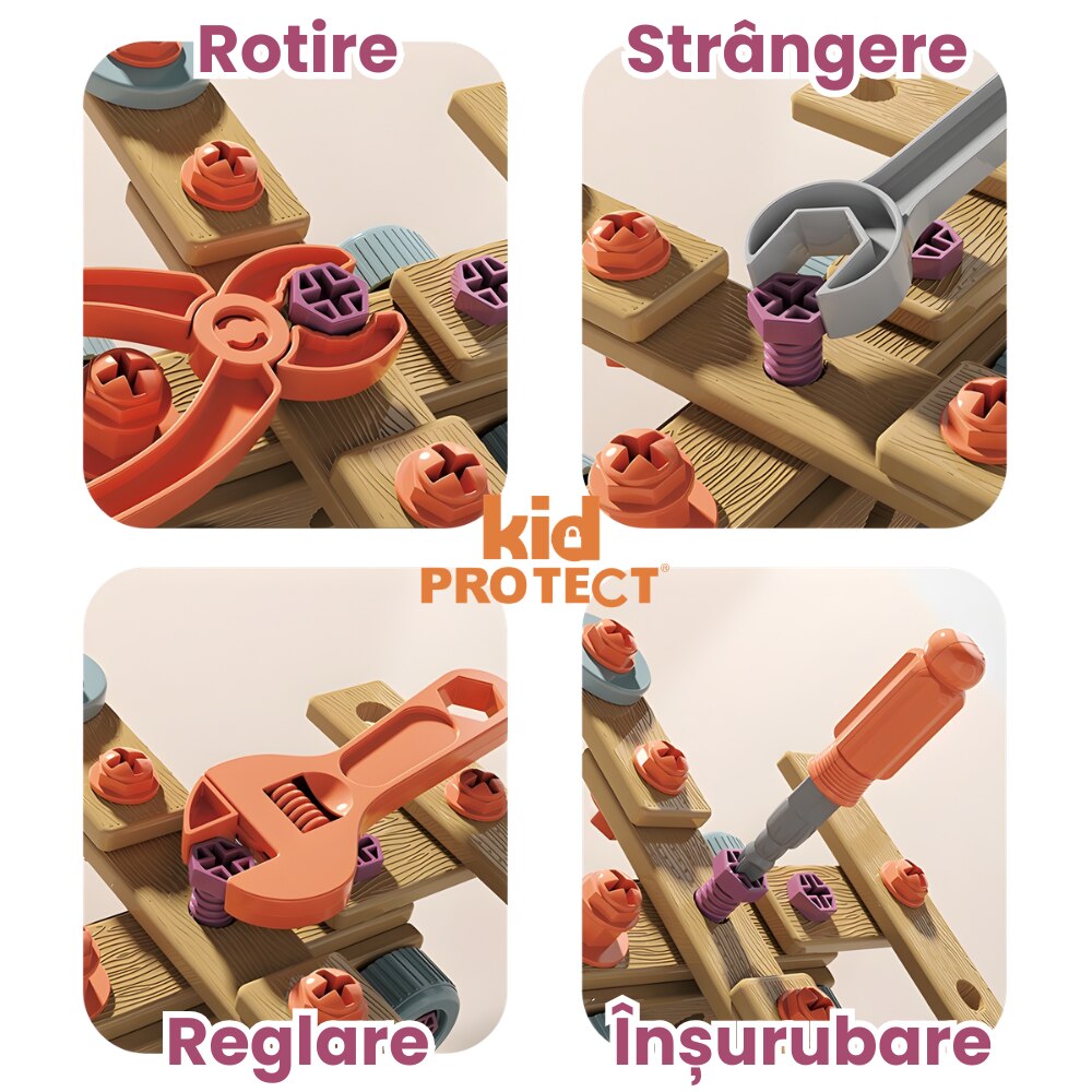 Trusa de Scule Copii de Construit Kidprotect Pro Construct