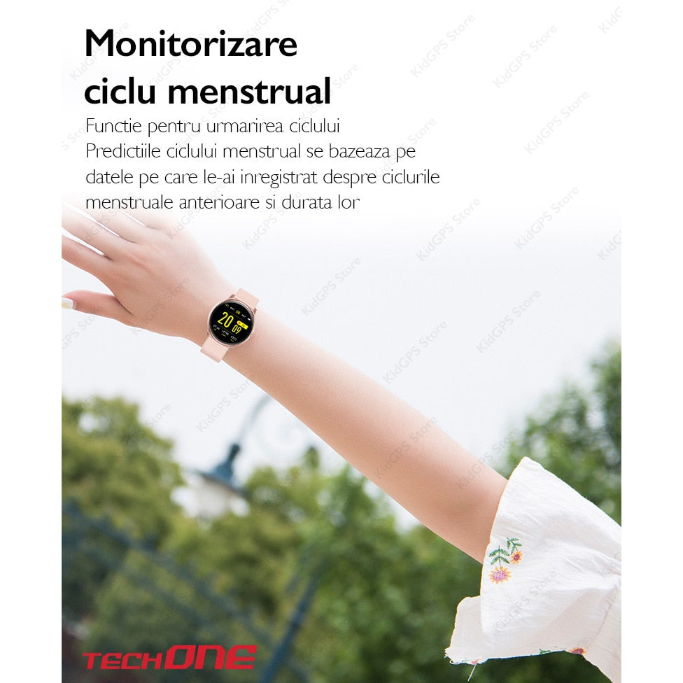 Smartwatch si bratara fitness TechONE™ KW19 Pro, Negru
