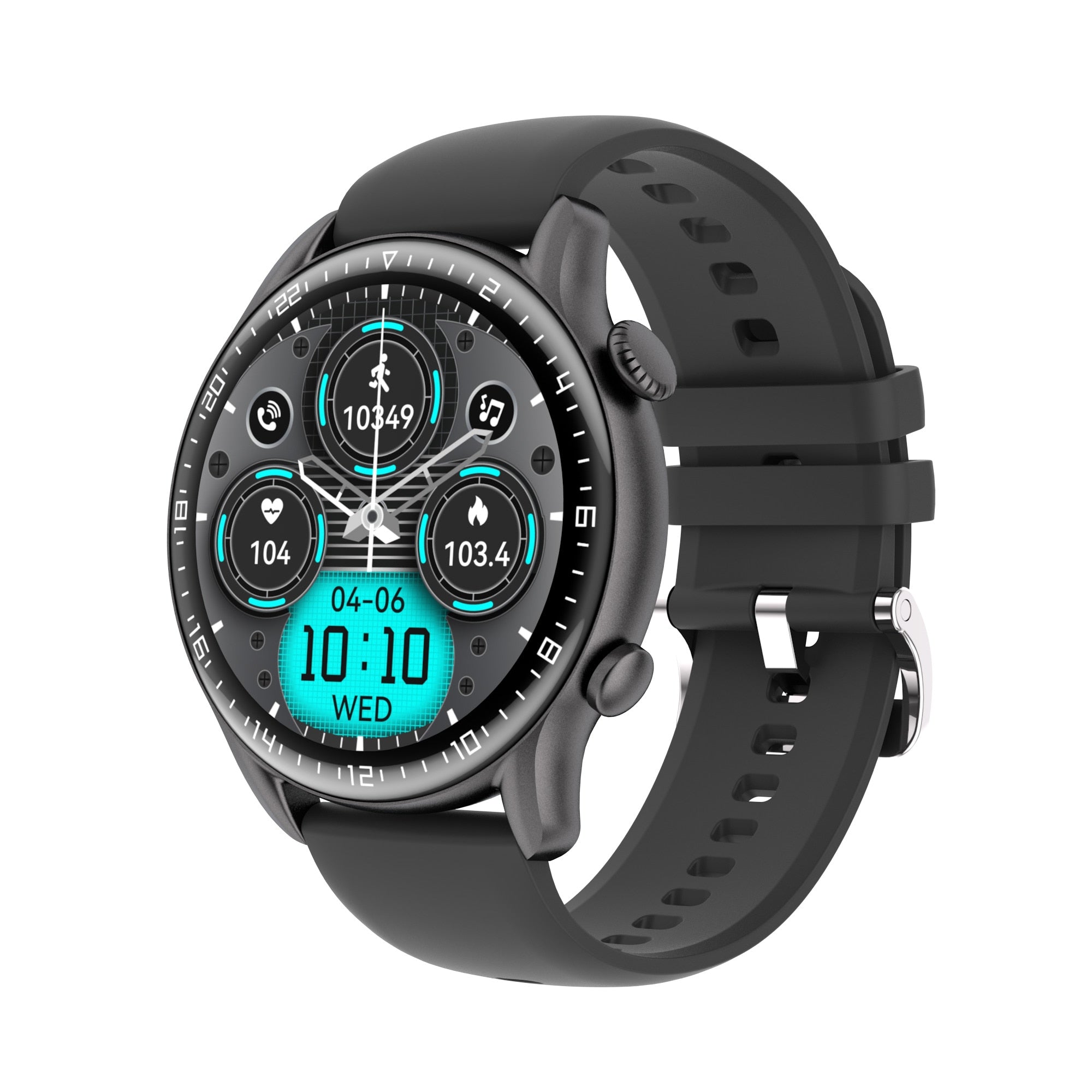 Ceas Smartwatch Barbati Wonlex® DW13 Starlight, Negru
