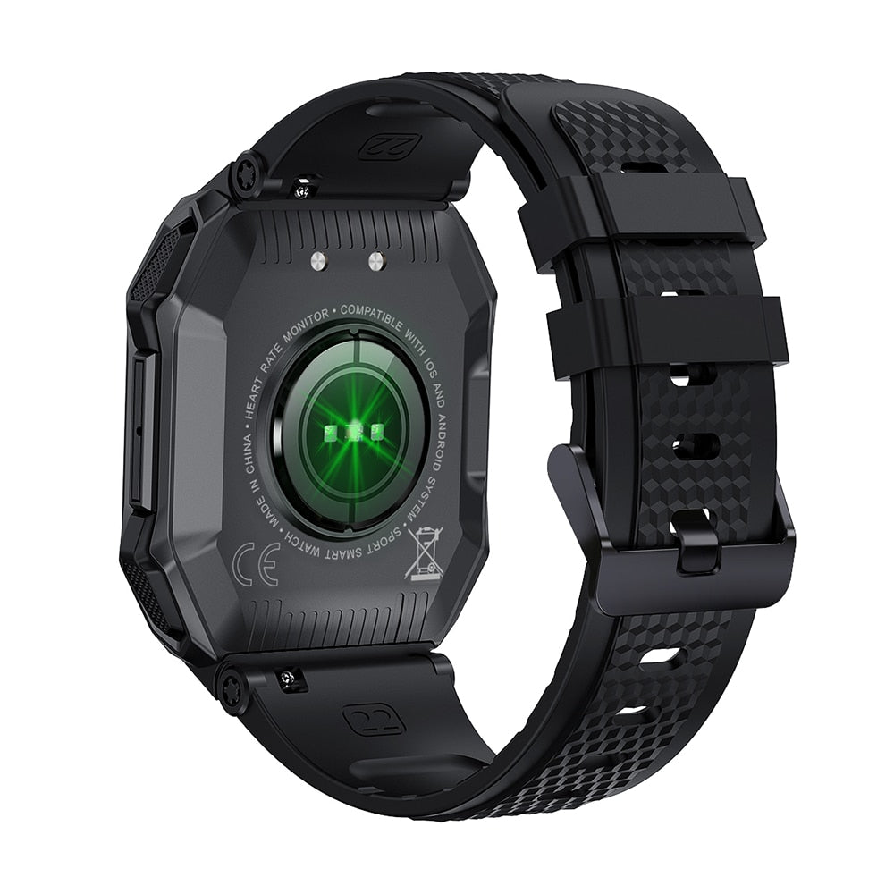 Ceas smartwatch barbati TechONE® K55, Negru