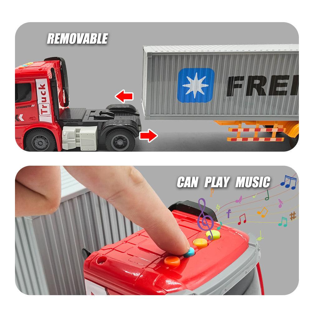 Camion Tir cu Container De Jucarie Pentru Copii, KidProtect FreightMover