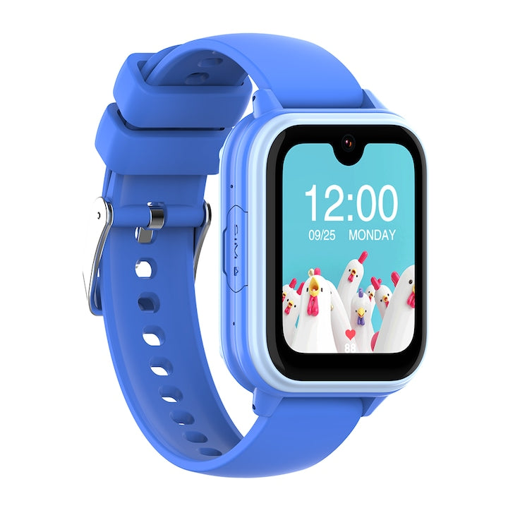 Ceas Smartwatch GPS Copii Cu Localizare Si Telefon Techone™ GuardianKid KT33 Pro, Albastru