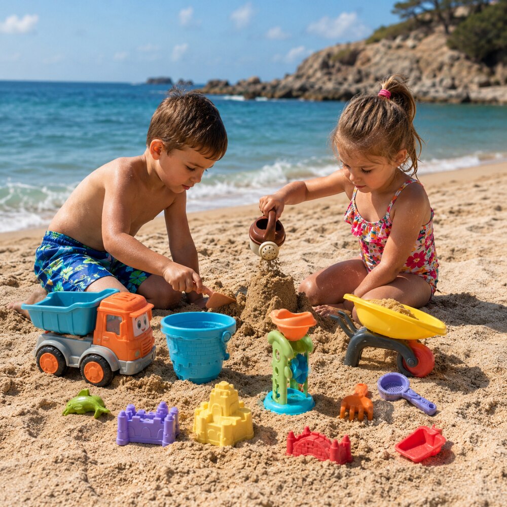 Set Jucarii de Plaja si Nisip KidProtect Beach Explorers