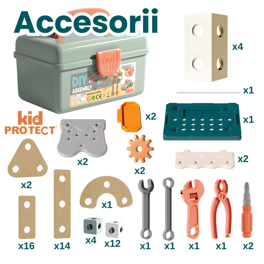 Trusa de Scule Copii de Construit Kidprotect Pro Construct