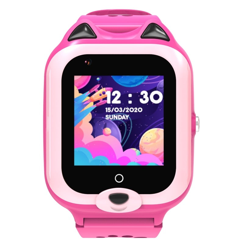 Ceas smartwatch GPS copii Techone™ KT22 Plus+ 4G, Roz