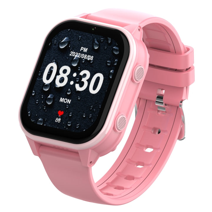 Ceas Smartwatch GPS Copii cu Localizare si Telefon Techone™ KT19T, Roz