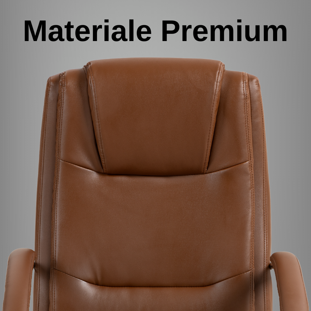 Scaun De Birou Directorial Ergonomic KD Home Noble Seat, Maro