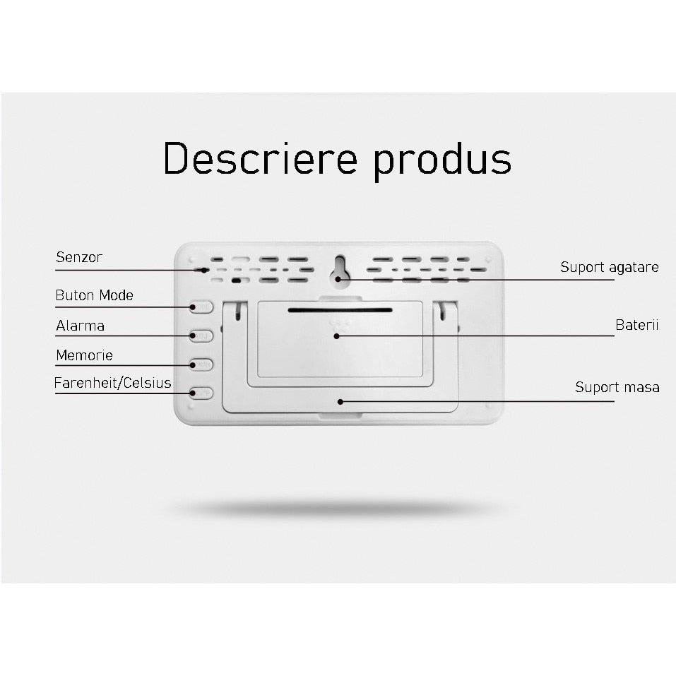 Termometru si higrometru de camera Techone® CX-1206