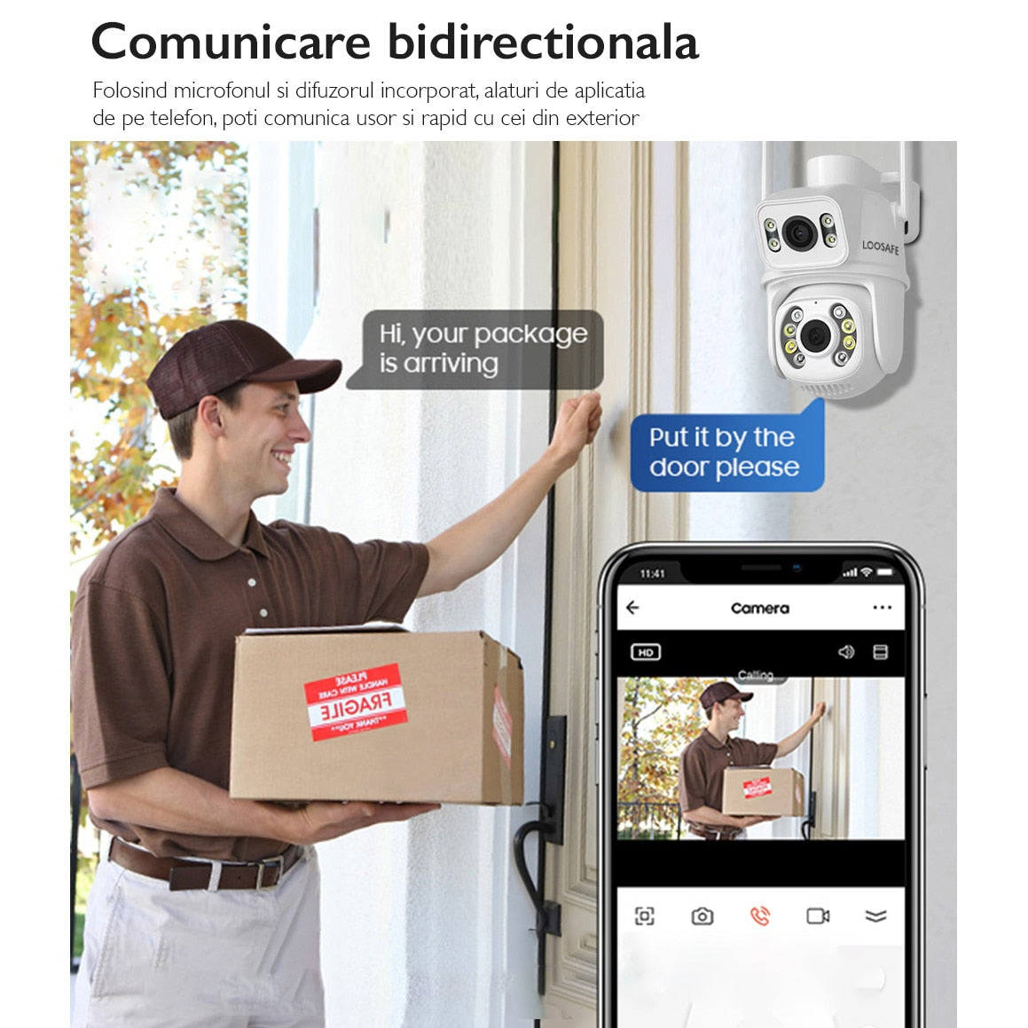 Camera de supraveghere dubla WIFI Loosafe® Master Eye