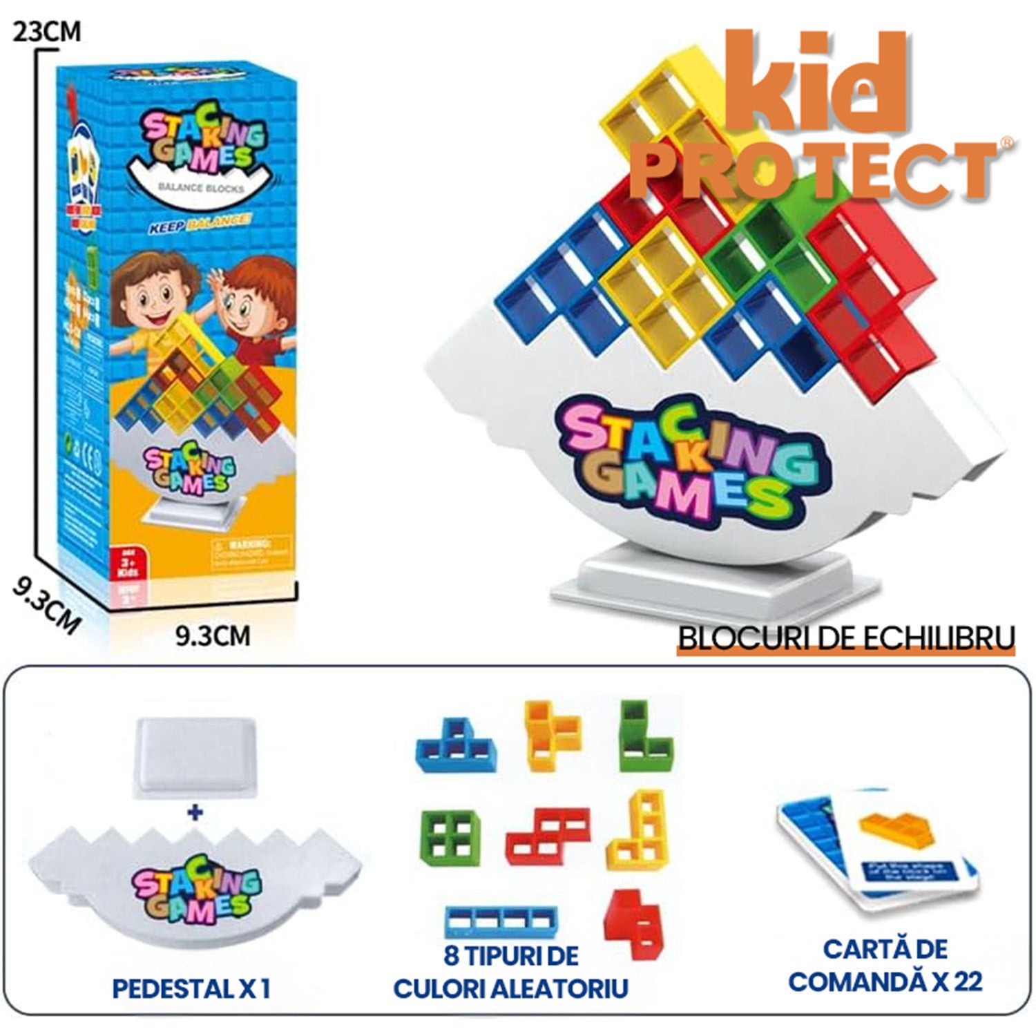 Jucarie De Echilbru Tip Joc Stivuire KidProtect Gravity Stackers