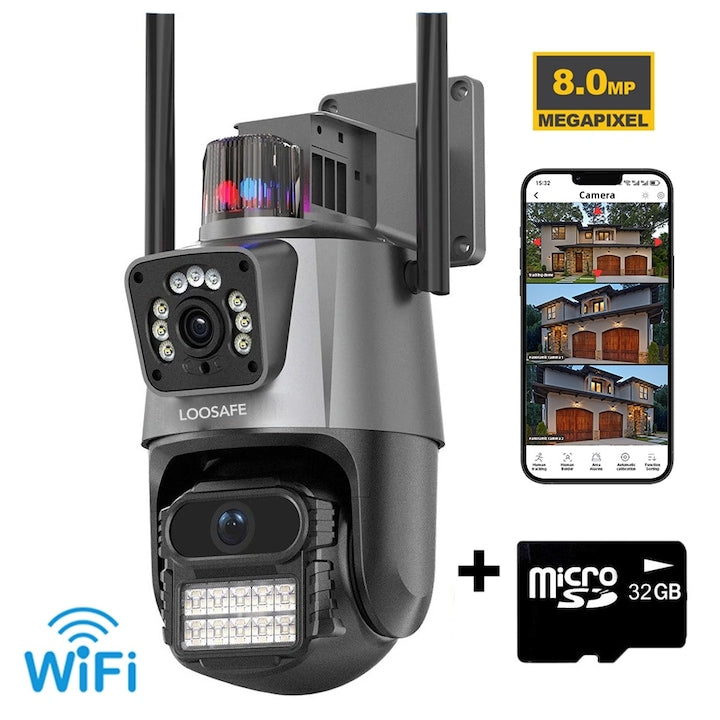 Camera de supraveghere dubla WIFI Loosafe® P11 Pro