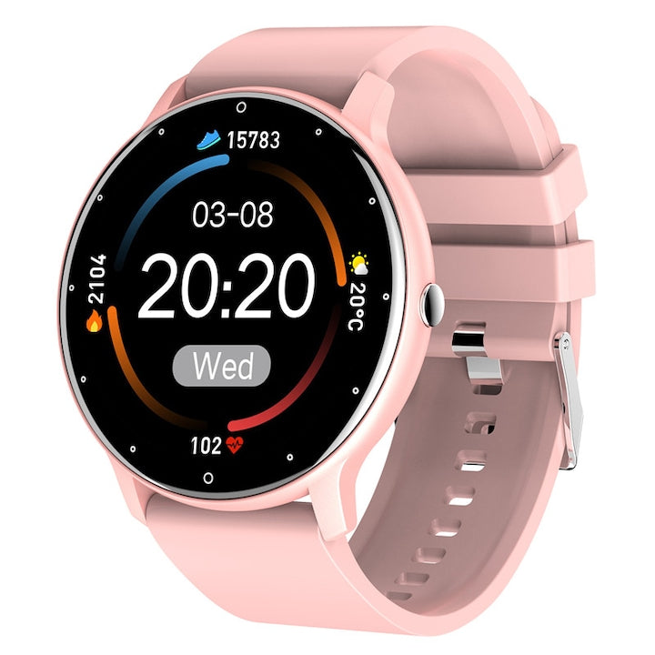 Ceas smartwatch si bratara fitness TechONE™ ZL02, Roz