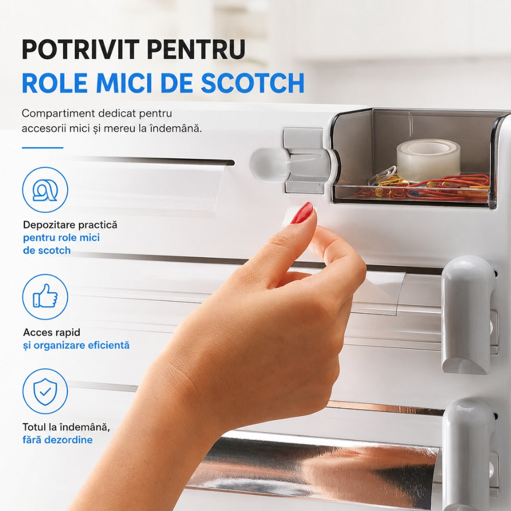 Suport Prosoape 5 in 1 Hartie Bucatarie KD Home WrapEase