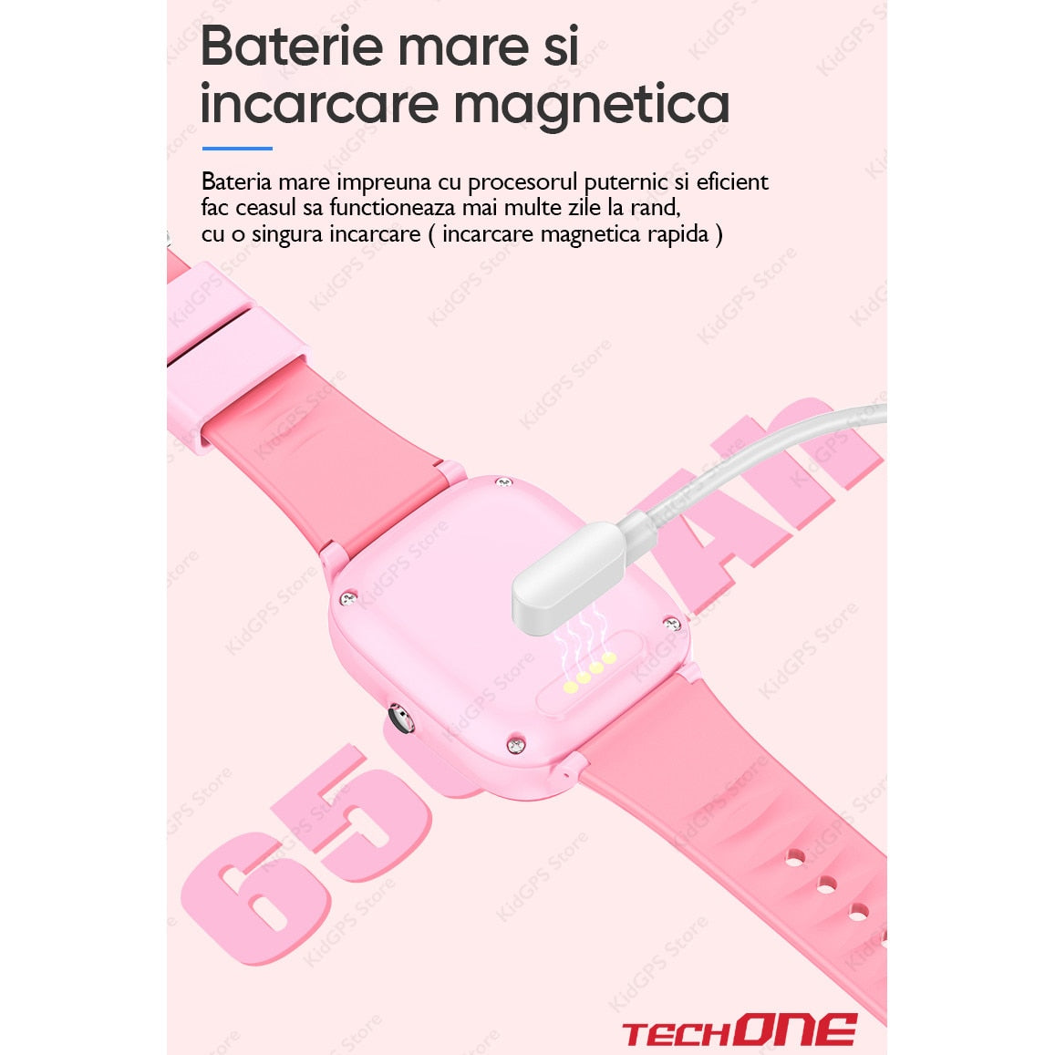 Ceas smartwatch GPS copii Techone™ CT03, Albastru