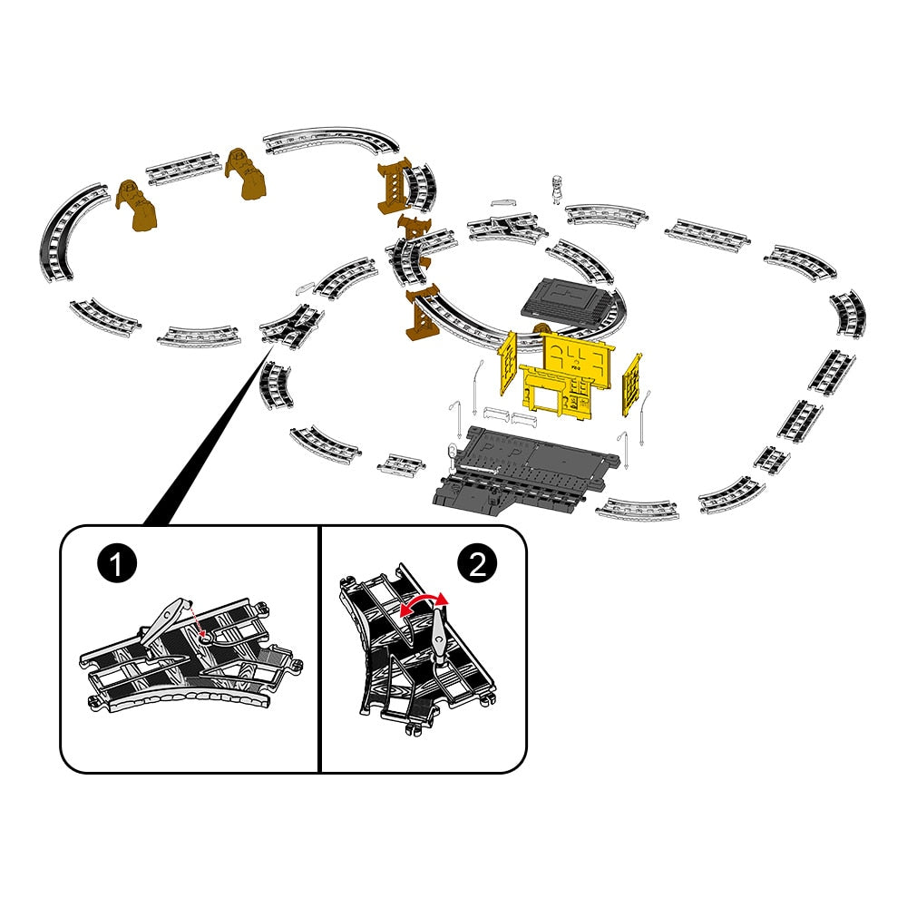 Circuit Trenulet de Jucarie Electric Pentru Copii KidProtect Constructo Train