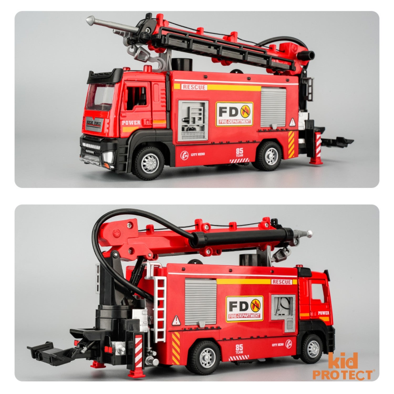 Masina de Pompieri Metalica De Jucarie Pentru Copii KidProtect Fire Engine