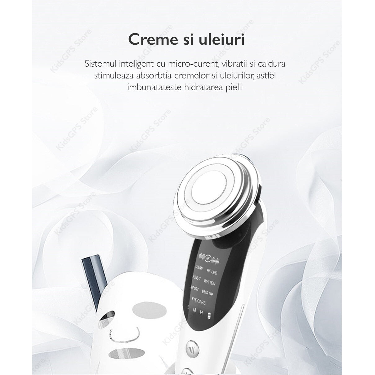 Aparat profesional pentru tratament facial si intinerirea pielii 7 in 1 Horigen®