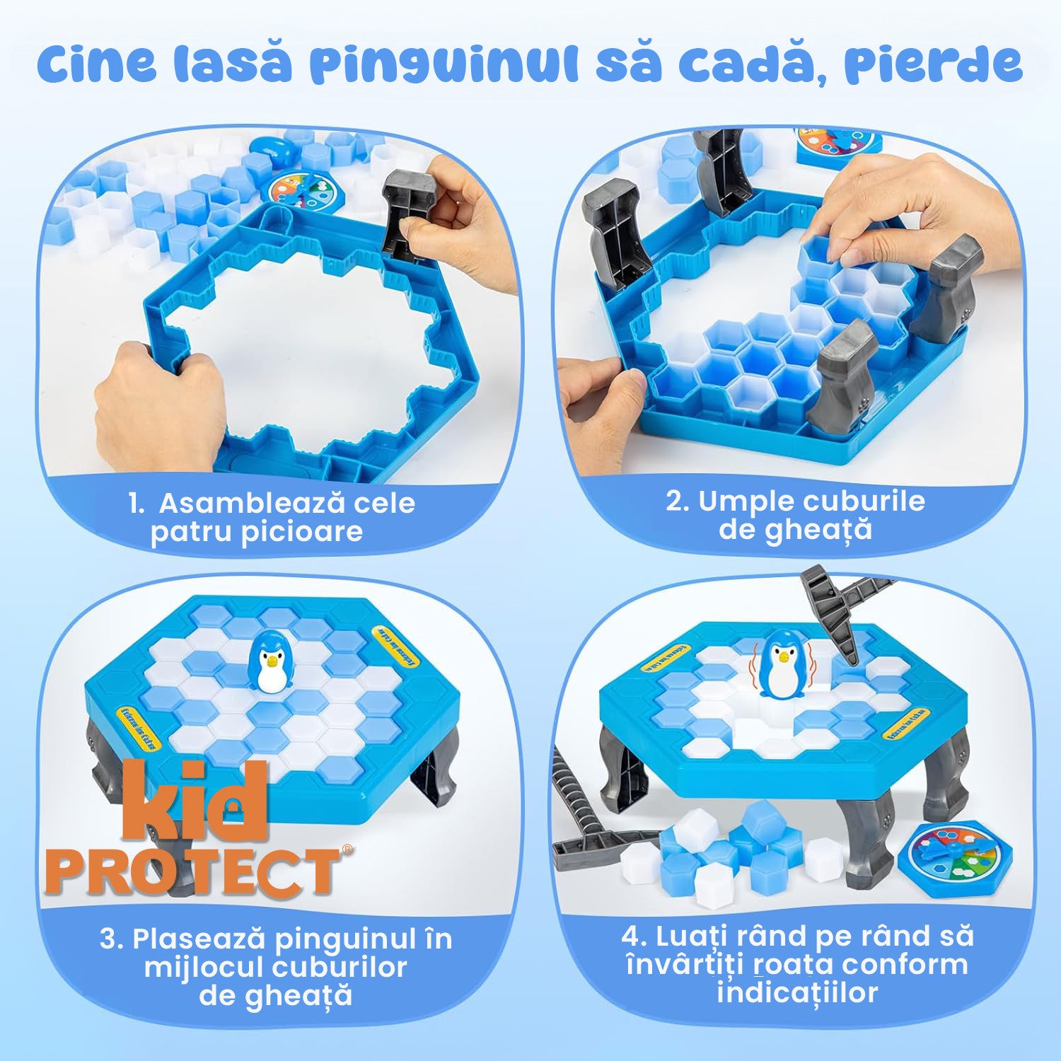 Jucarie De Echilbru Tip Joc Sparge Gheata Si Salveaza Pinguinul KidProtect Pinguin Jerry