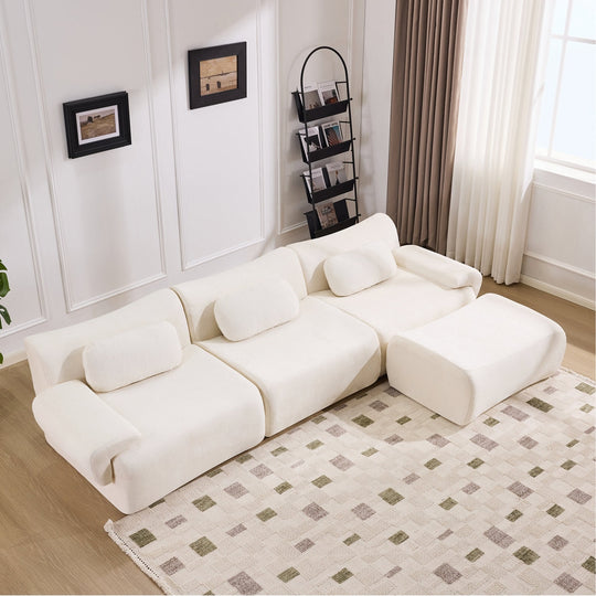 Canapea Modulara Coltar, KD Home EvoLounge, Bej