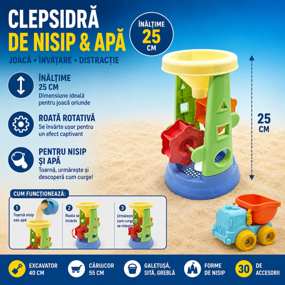 Set Jucarii de Plaja si Nisip KidProtect OceanPlay