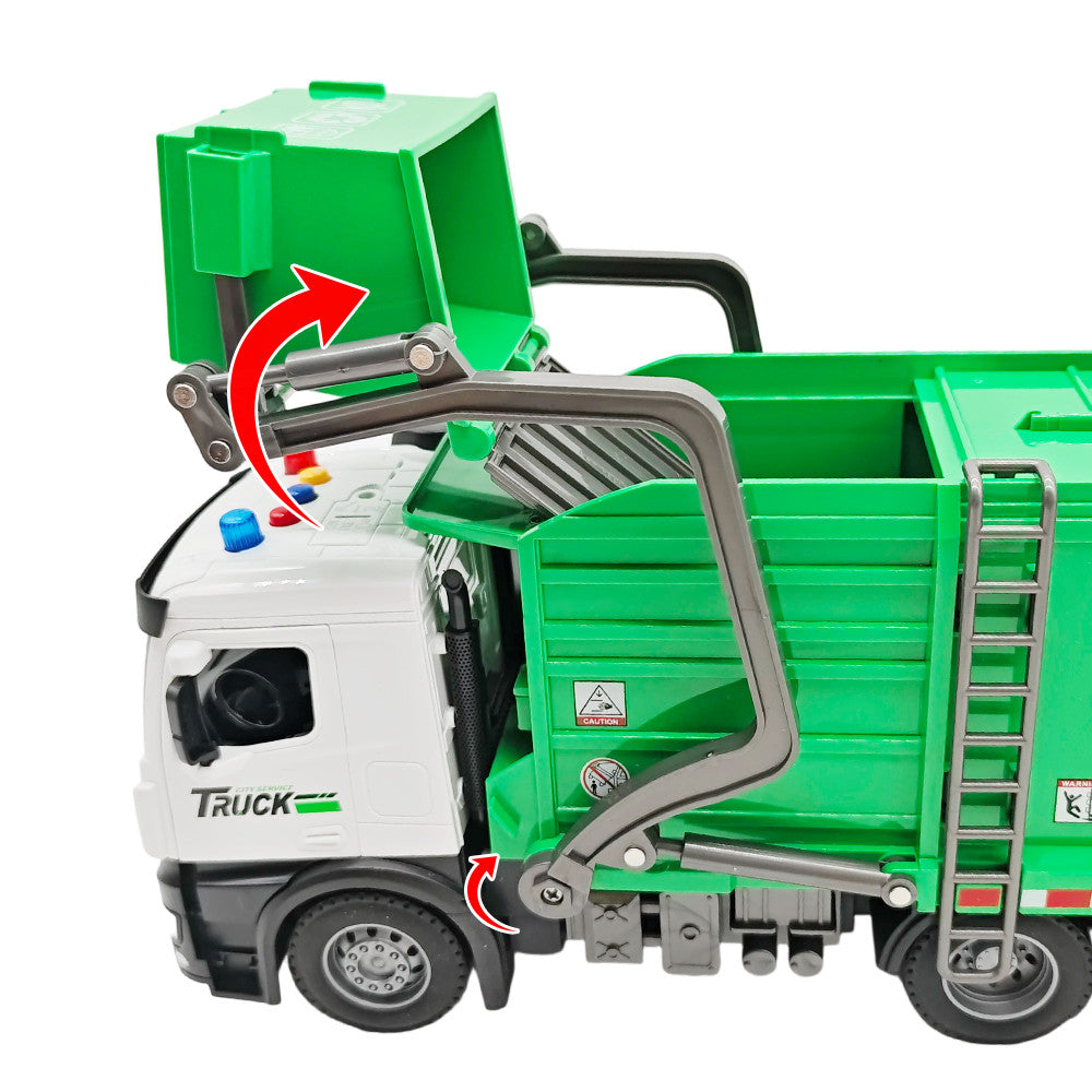 Masina de Gunoi De Jucarie Pentru Copii, KidProtect GreenCity Truck