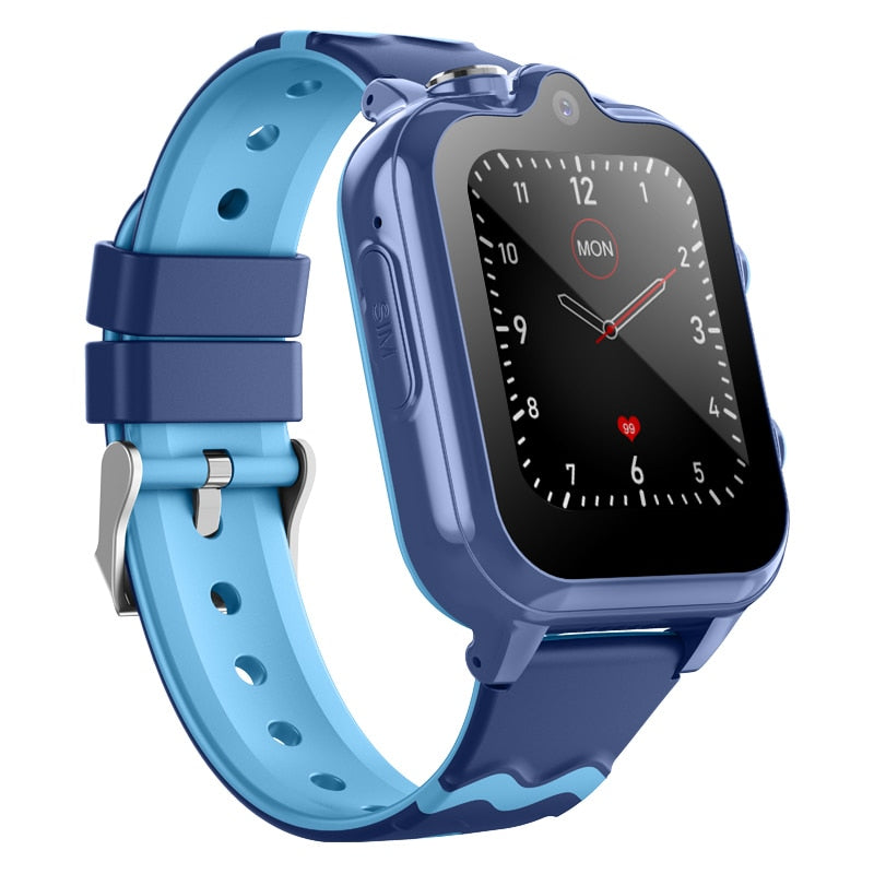 Ceas smartwatch GPS copii cu localizare si telefon Techone™ KT18, Albastru