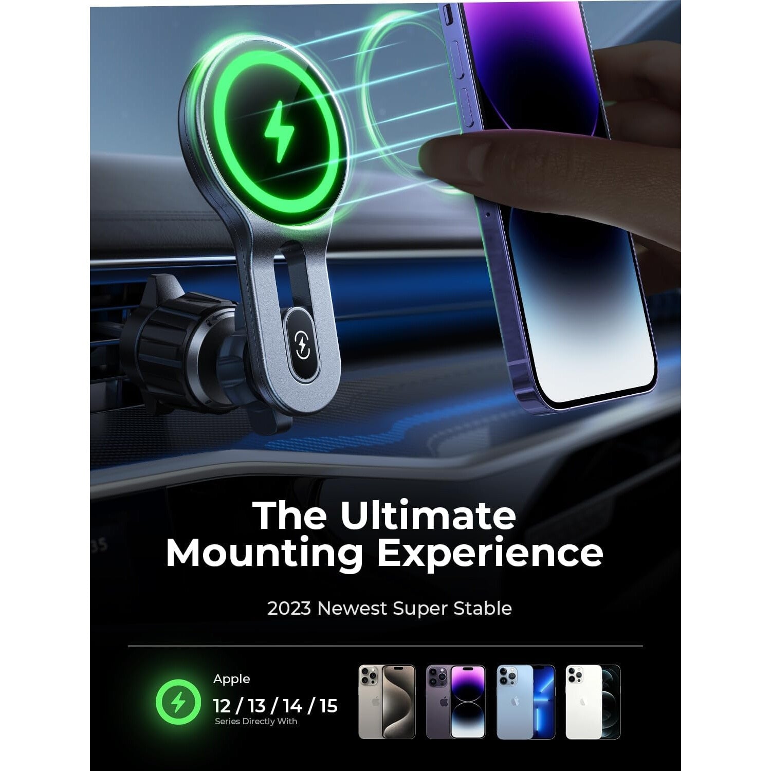 Incarcator Auto Wireless Magnetic Lisen® Vent Pro