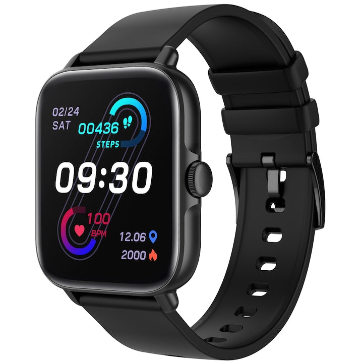 Ceas smartwatch TechONE Y22 Pro, Negru