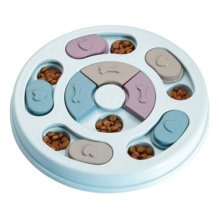 Castron hranire lenta caini si pisici cu puzzle Grunluft HappyPET DT-BY-04