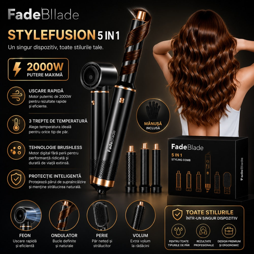 Uscator de Par 5 in 1 Multifunctional FadeBlade StyleFusion