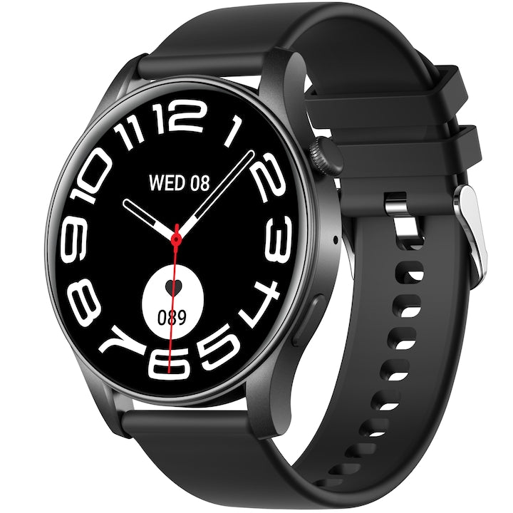 Ceas Smartwatch Unisex TechONE® KC88 Fine Life, Negru