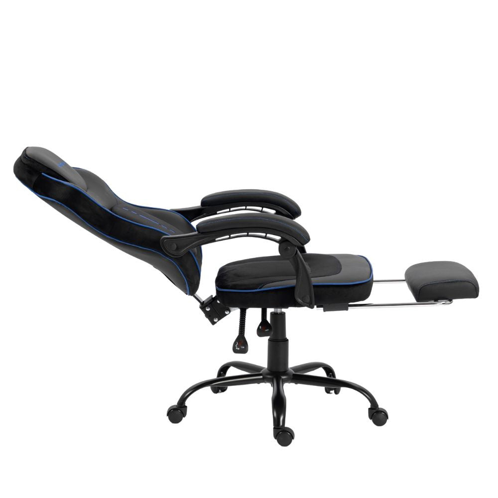 Scaun Gaming Ergonomic Premium Profesional KD Home Apex Fusion EIZI, Negru/Albastru