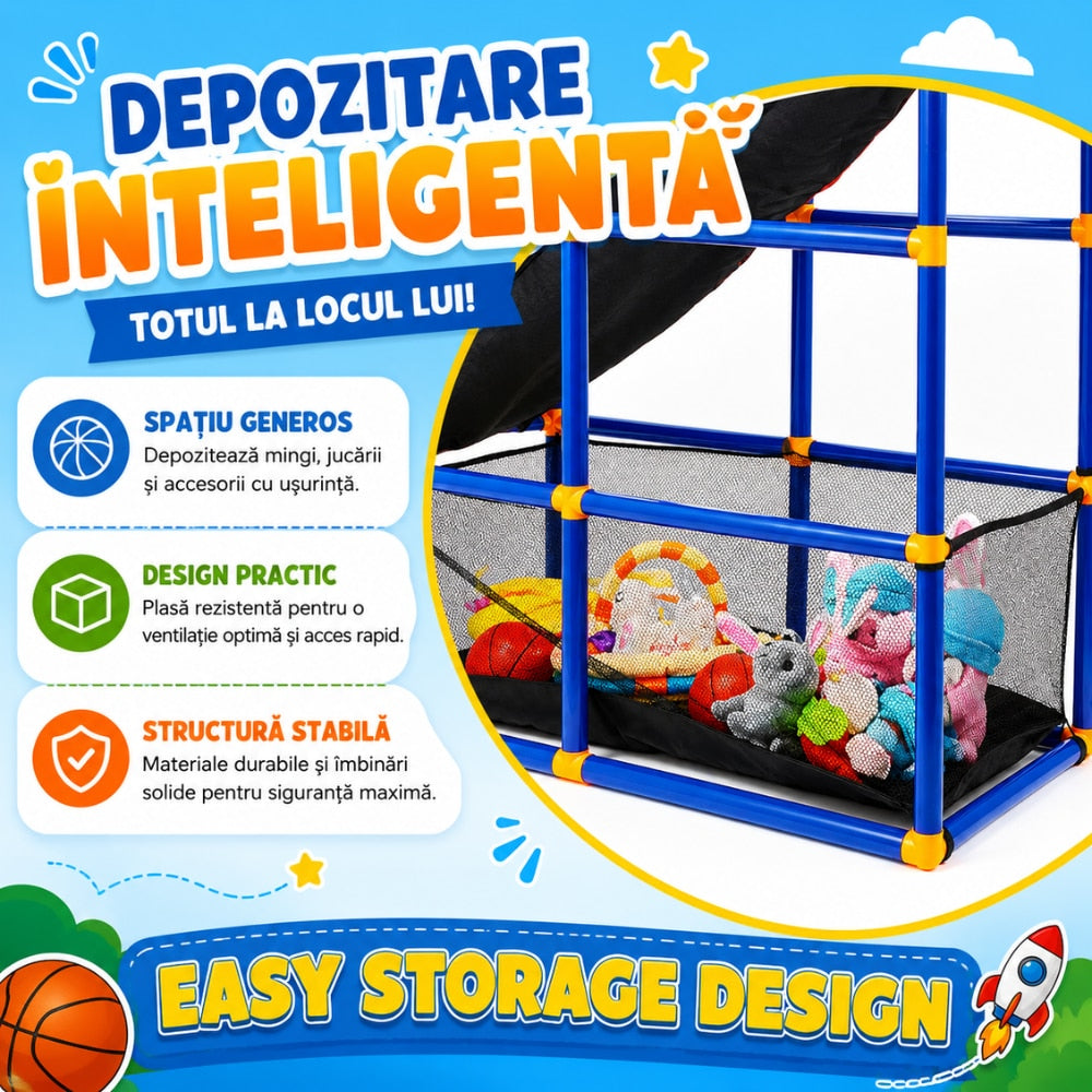 Set Cos De Baschet Tras La Tinta Copii KidProtect Target Ball