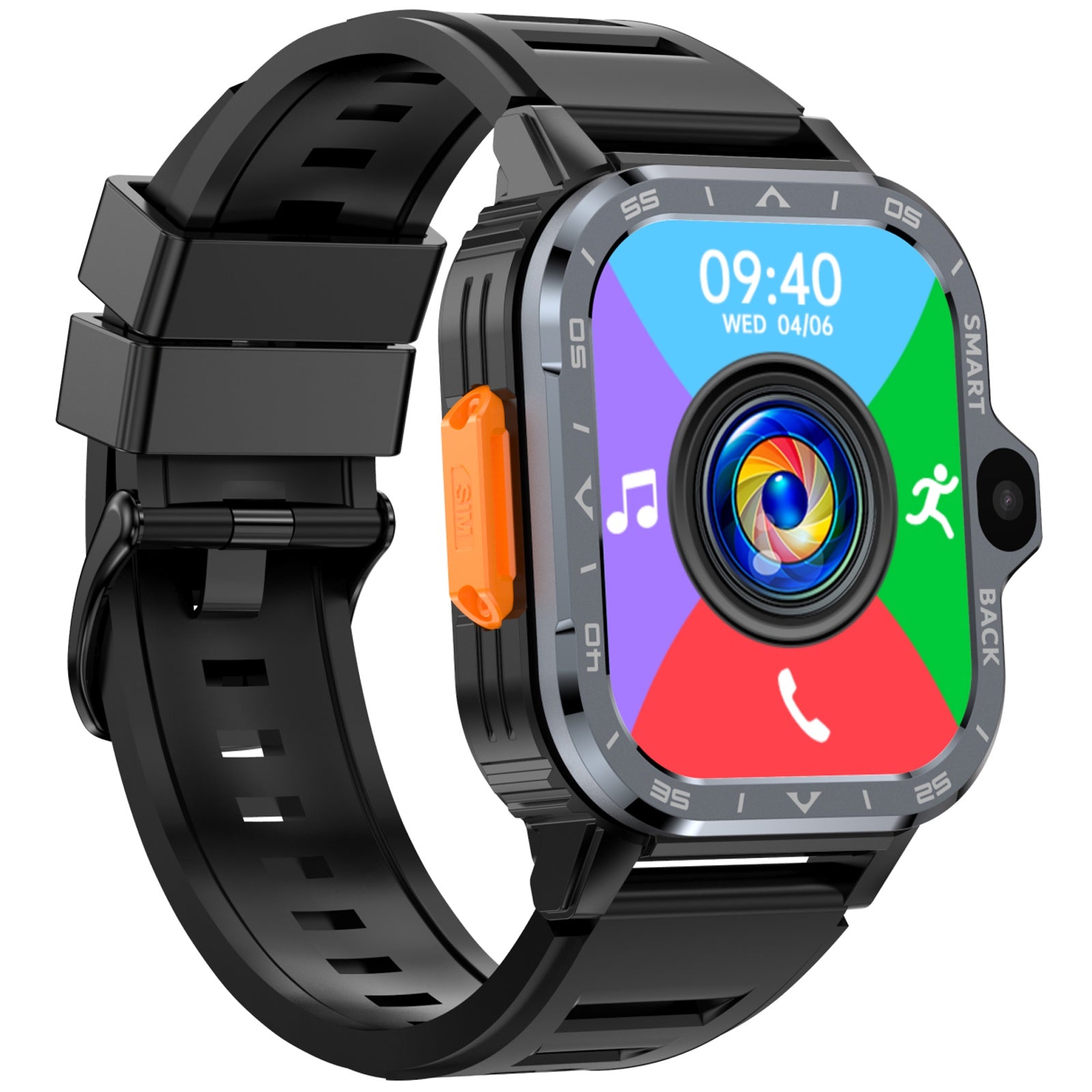 Ceas Smartwatch Barbati TechONE® AndroTick, Negru