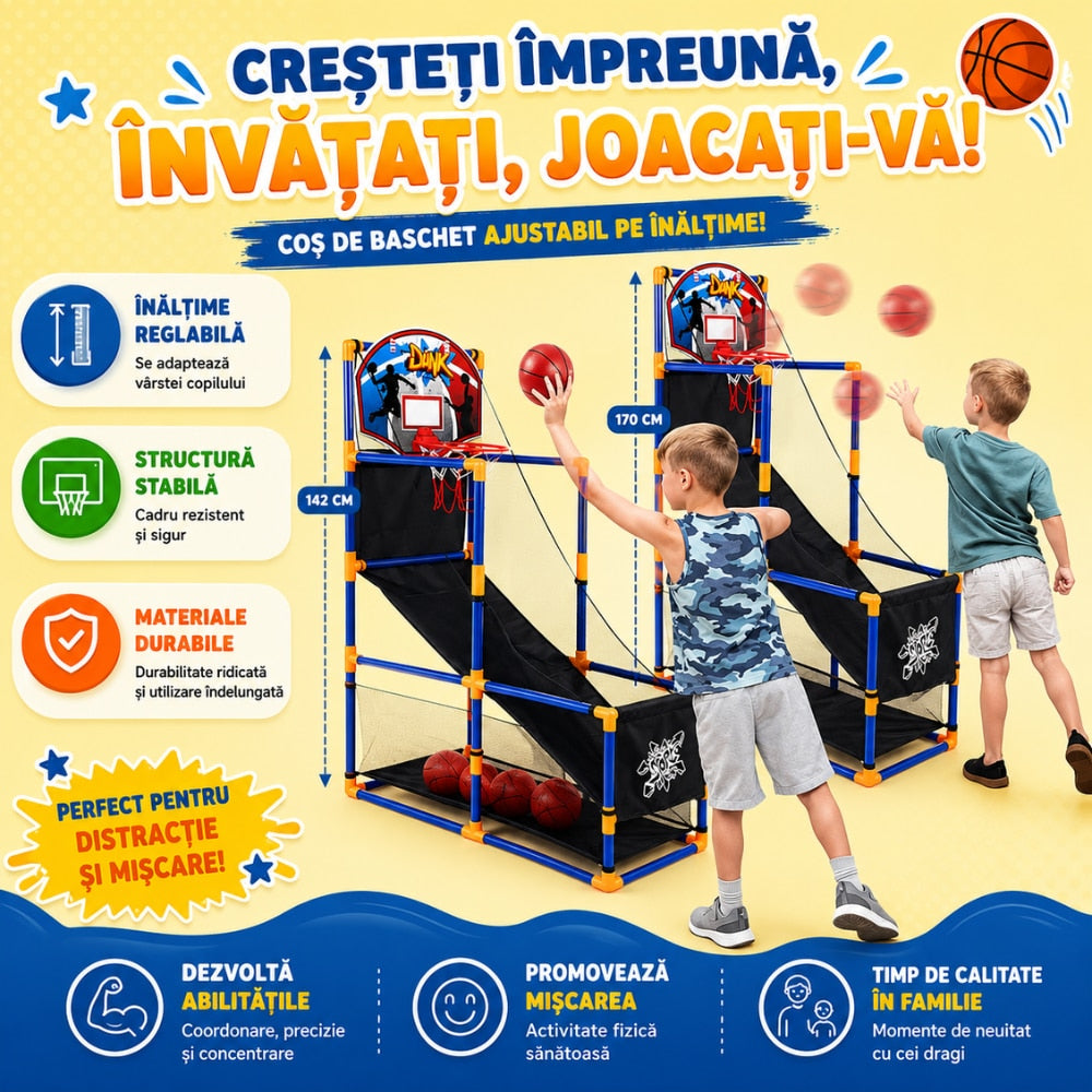 Set Cos De Baschet Tras La Tinta Copii KidProtect Target Ball