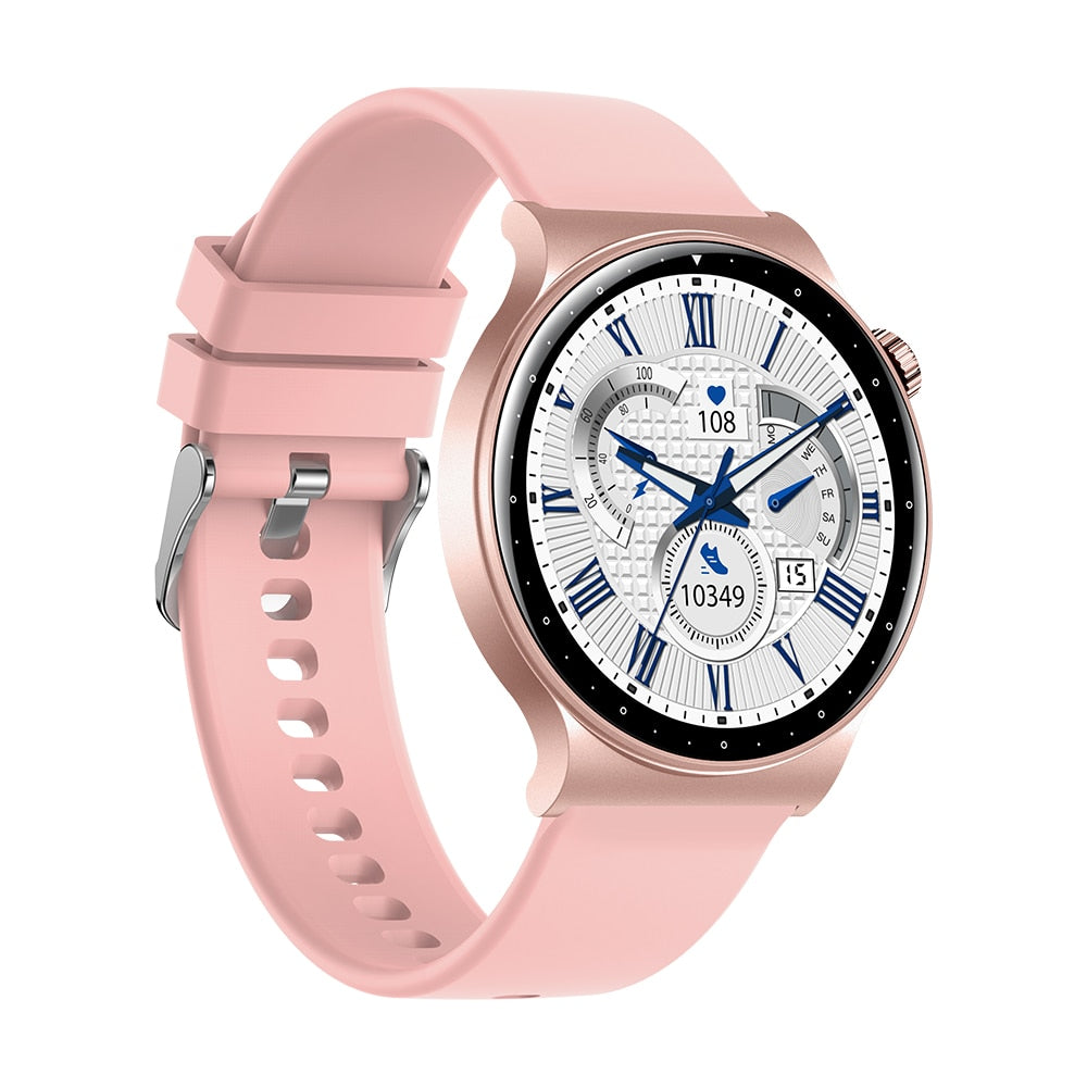 Smartwatch pentru femei TechONE® KR08 Pearl, Roz