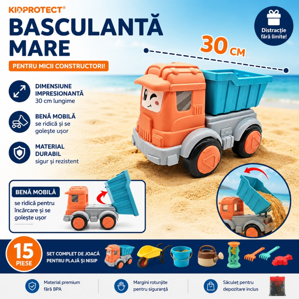 Set Jucarii de Plaja si Nisip KidProtect Beach Explorers