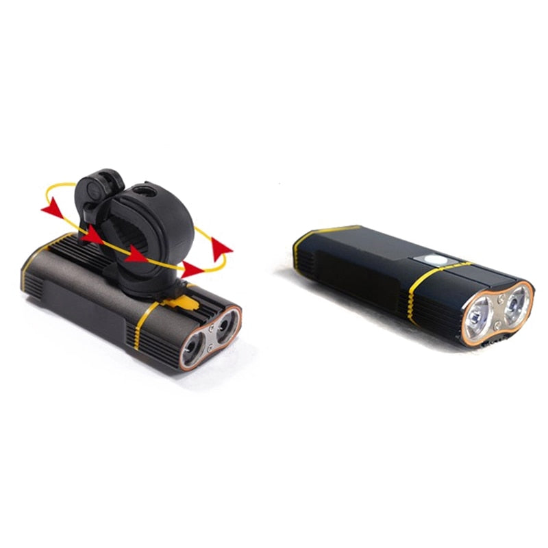 Far bicicleta cu suport telefon Huerler® Y1