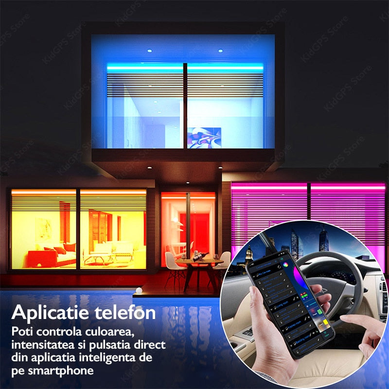 Kit Banda LED Huerler™ Smart RGB 27 metri (2 X 13.5m)