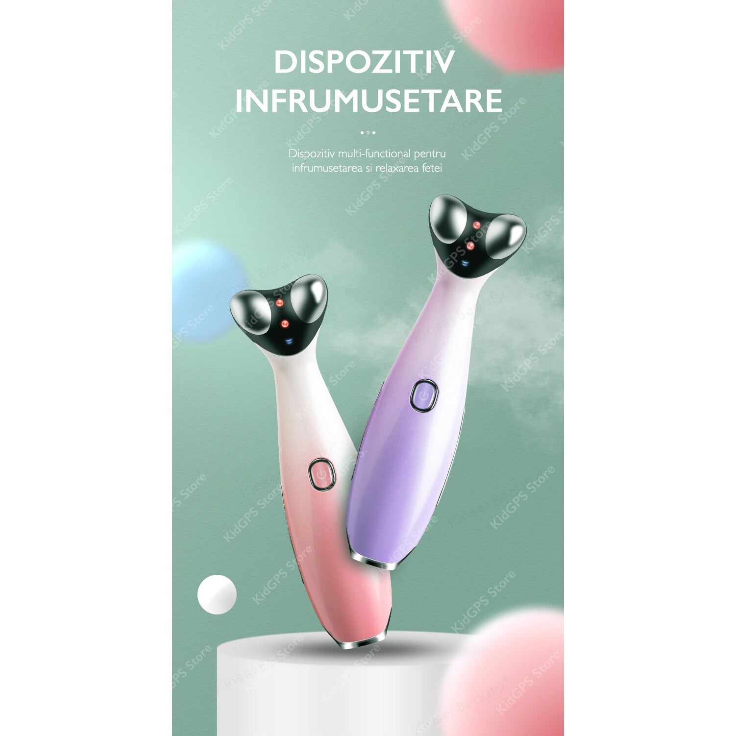 Aparat masaj ochi si buze cu radio frecventa Horigen™ D118