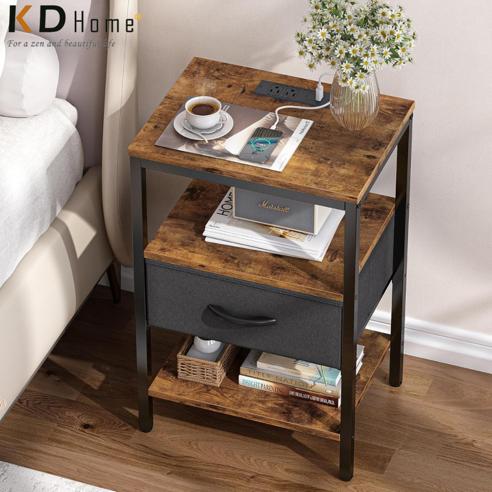 Noptiera cu Priza KD Home PowerSleep