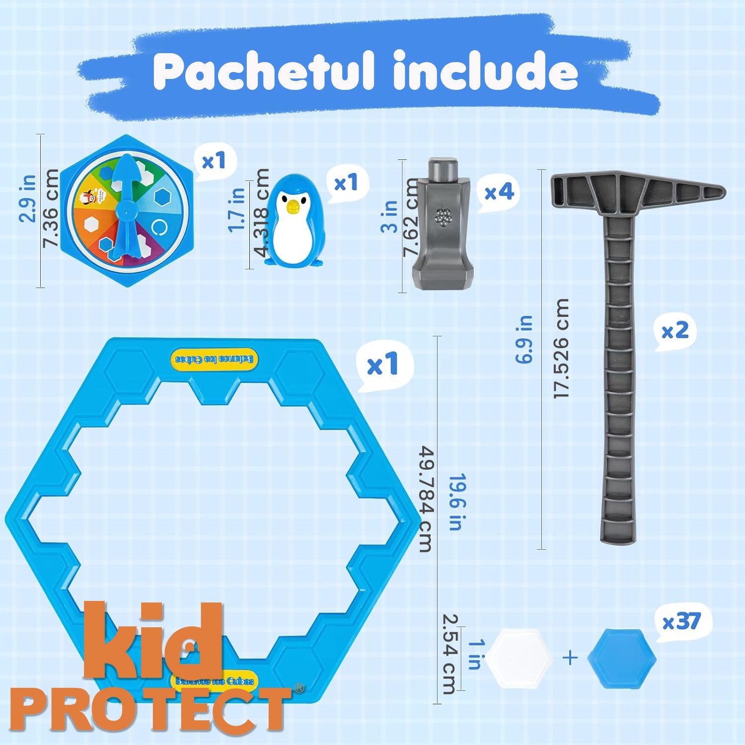 Jucarie De Echilbru Tip Joc Sparge Gheata Si Salveaza Pinguinul KidProtect Pinguin Jerry