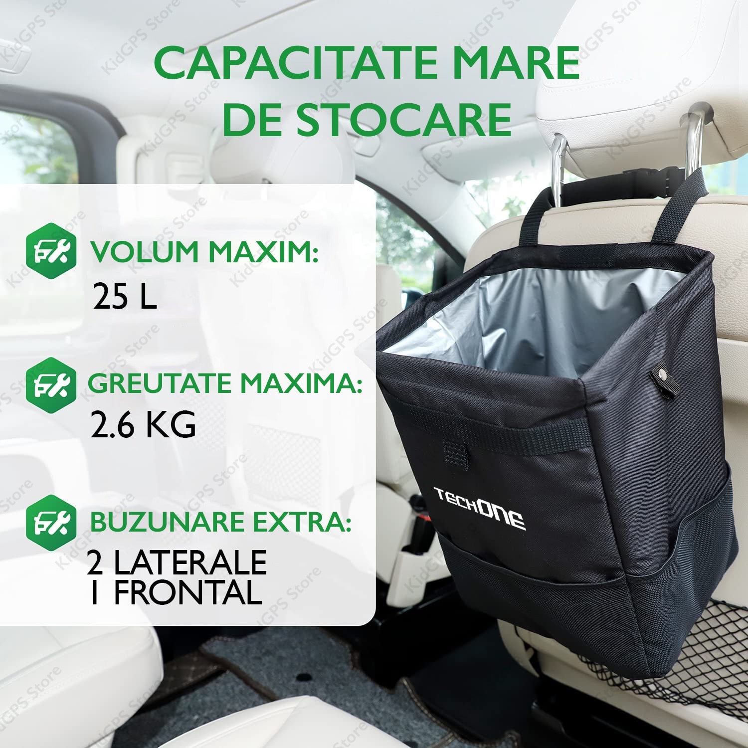 Cos de gunoi auto Techone® Binie Master