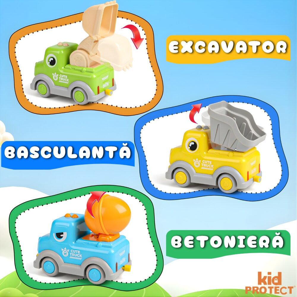 Circuit Trenulet de Jucarie Electric Pentru Copii KidProtect Builders Train